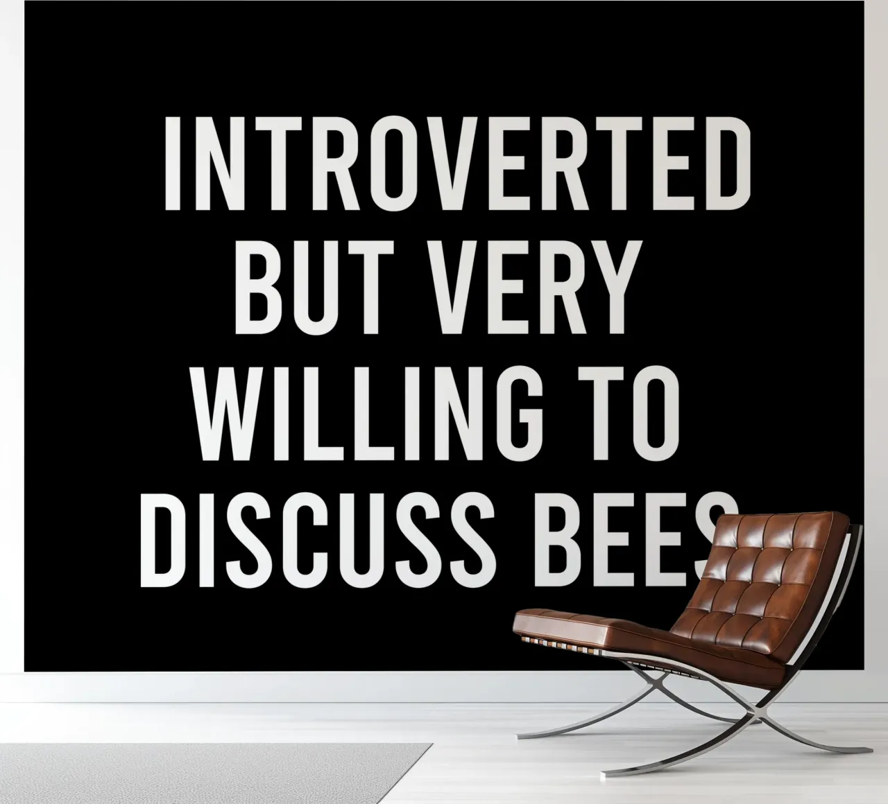 Introverted but very willing to discuss bees papel para pared de happieeagle