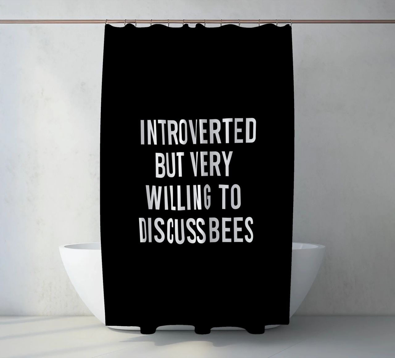 Introverted but very willing to discuss bees tenda da doccia da happieeagle