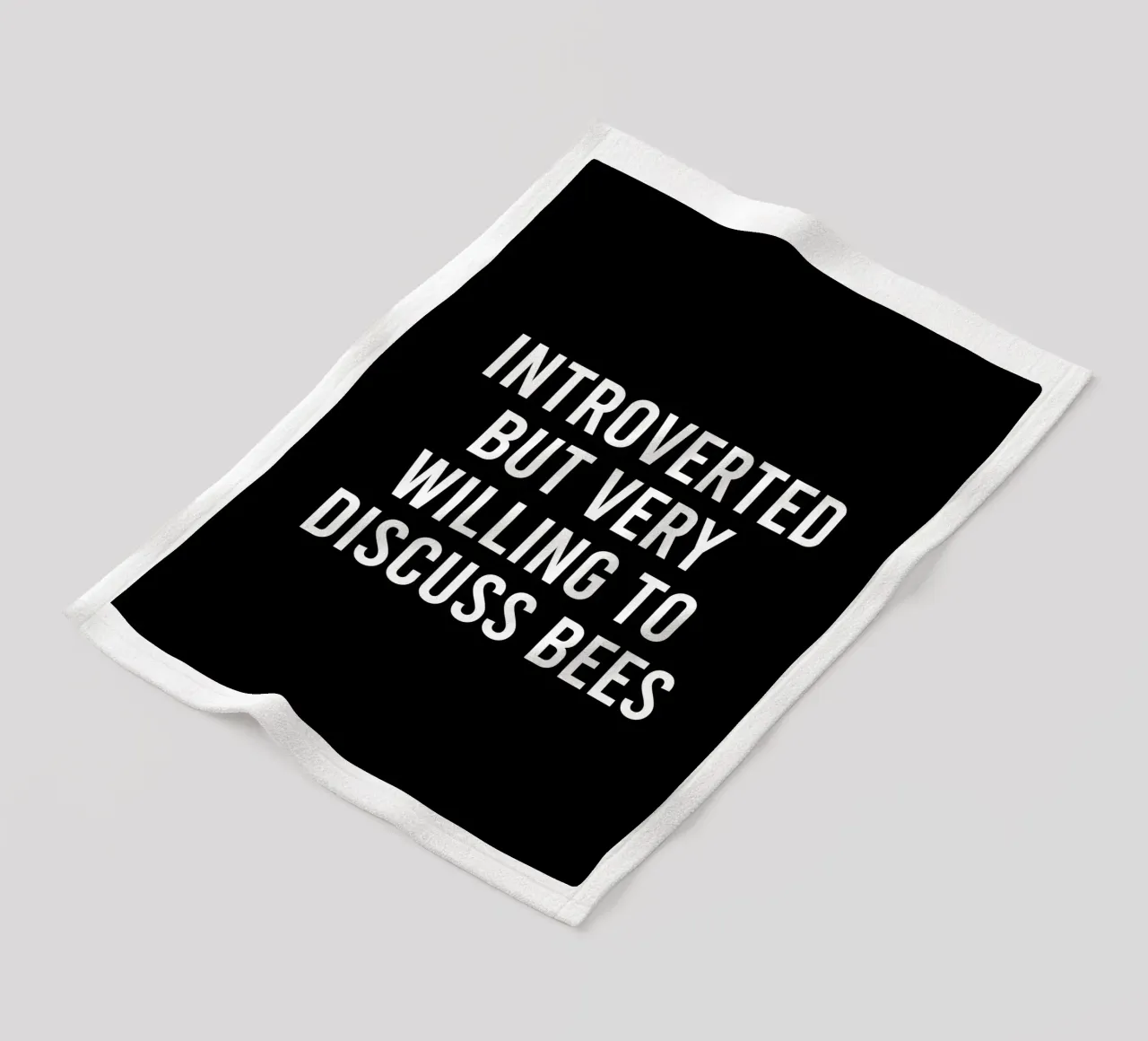 Introverted but very willing to discuss bees plaid polaire de happieeagle