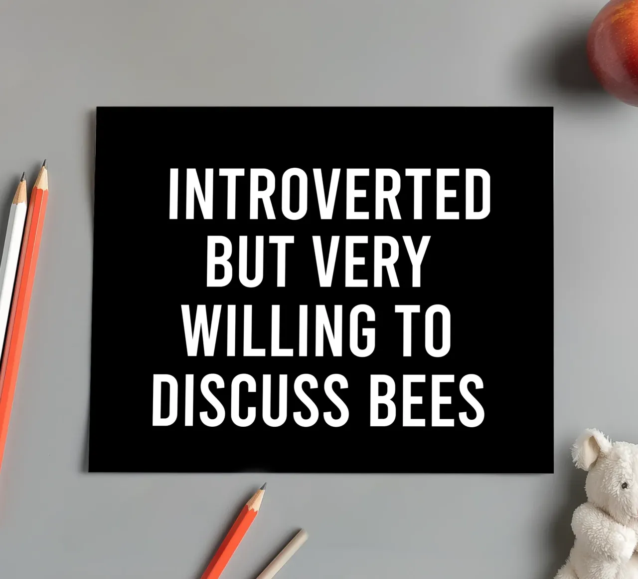 Introverted but very willing to discuss bees Stickerbogen von happieeagle