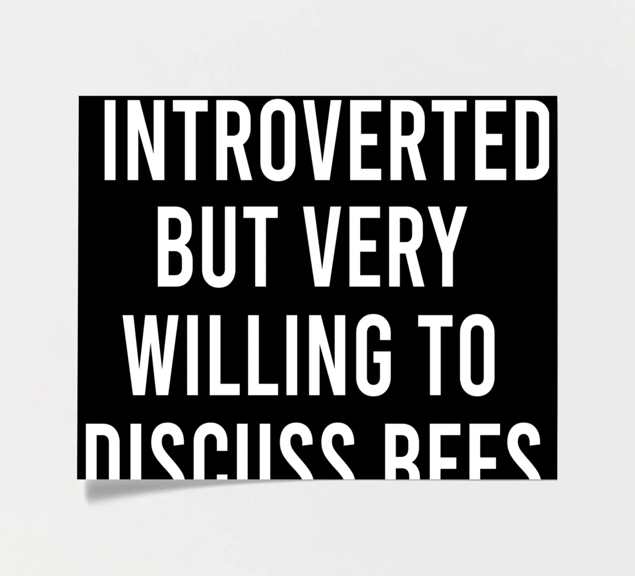 Introverted but very willing to discuss bees Stickerbogen von happieeagle