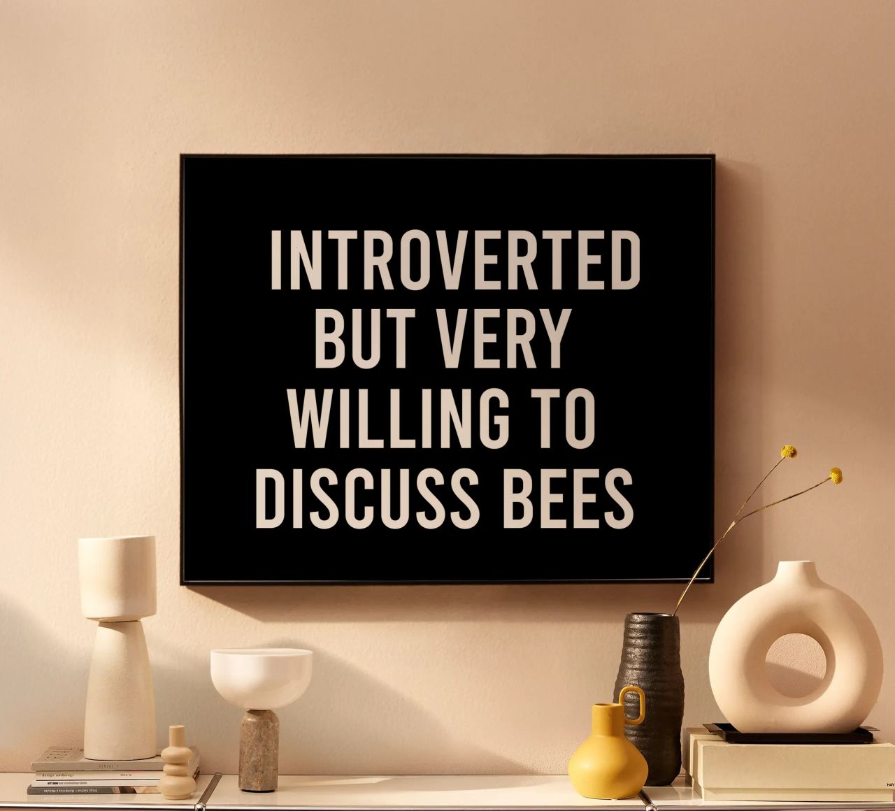Introverted but very willing to discuss bees alluminio dibond da happieeagle