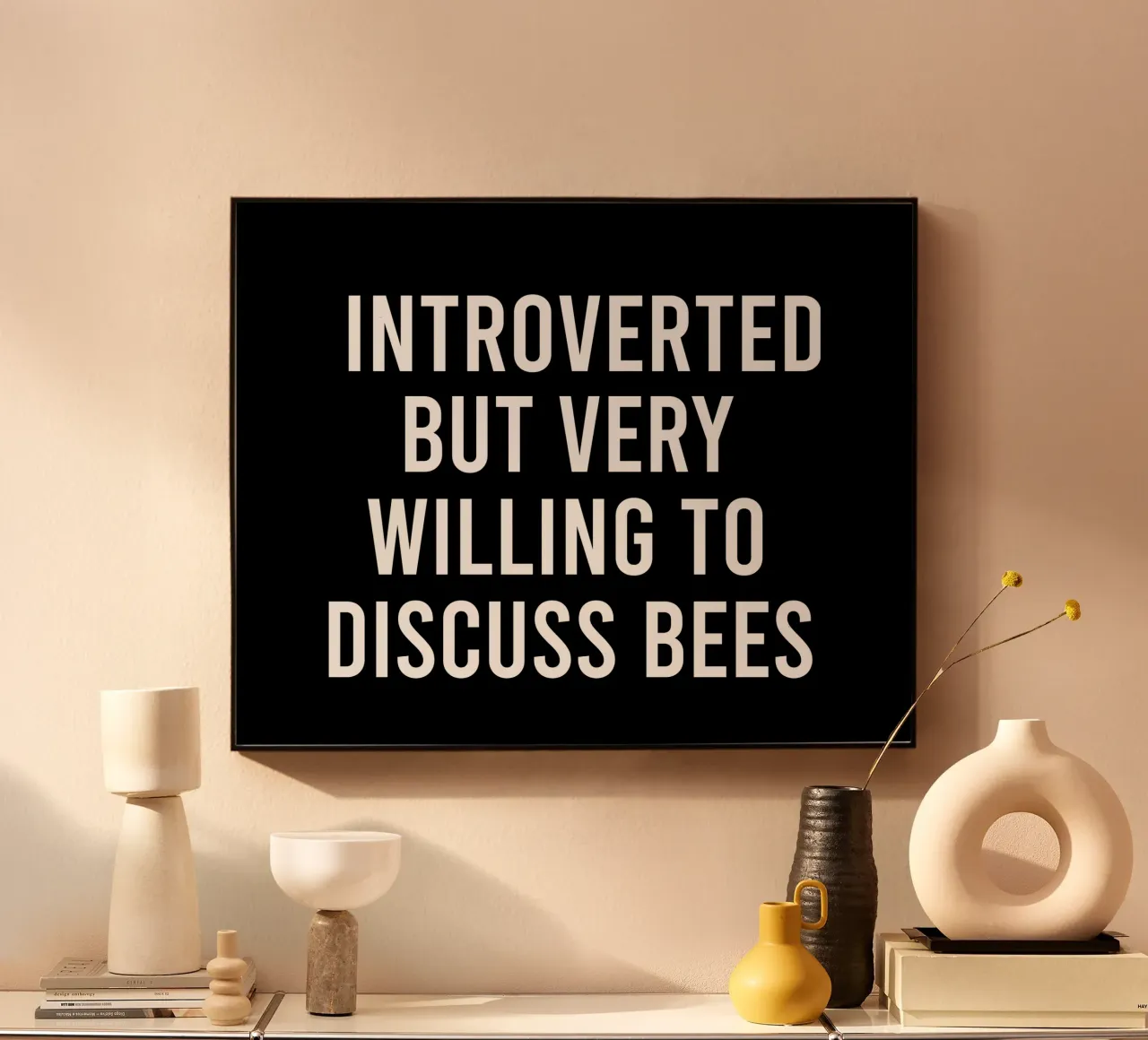 Introverted but very willing to discuss bees alluminio dibond da happieeagle
