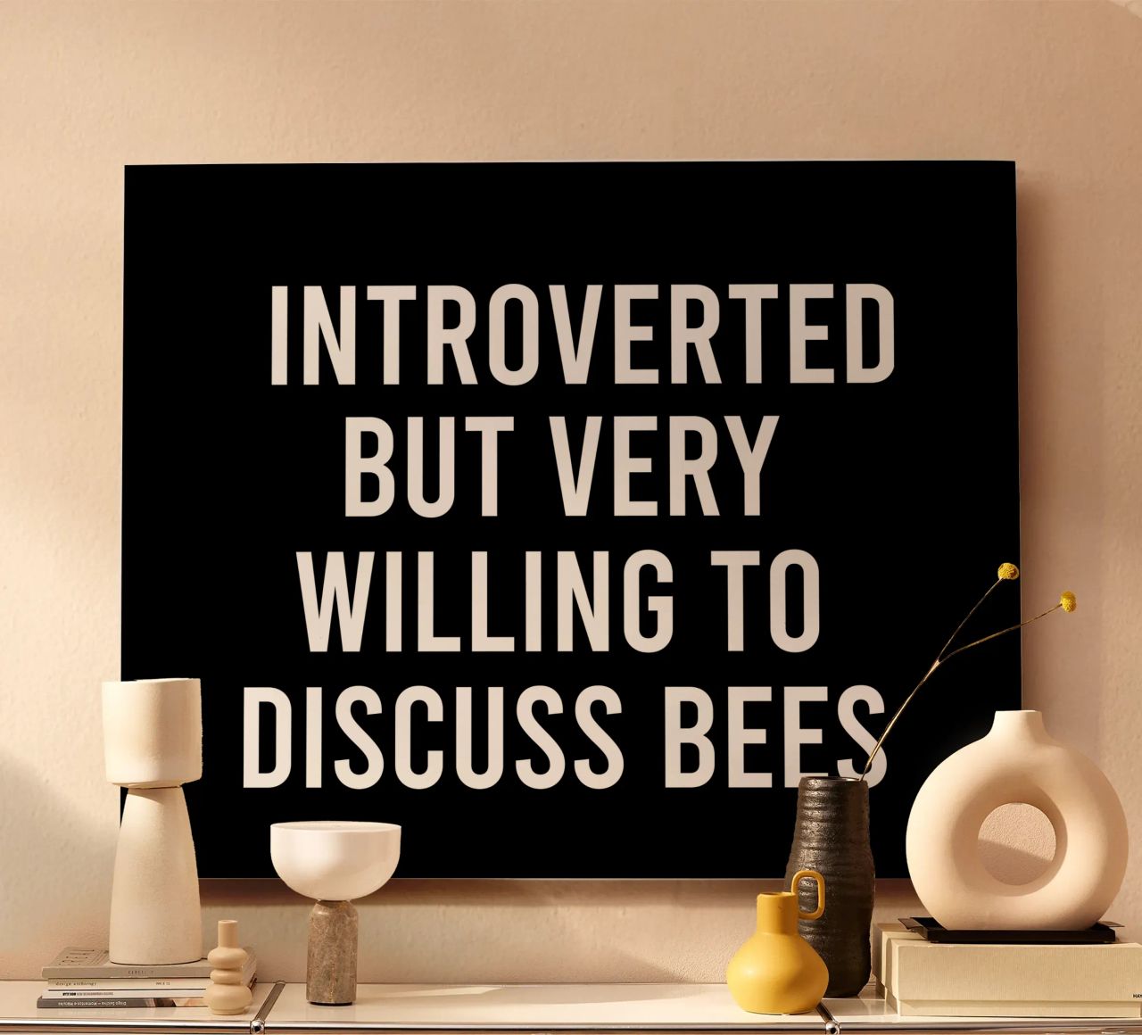 Introverted but very willing to discuss bees alluminio dibond da happieeagle