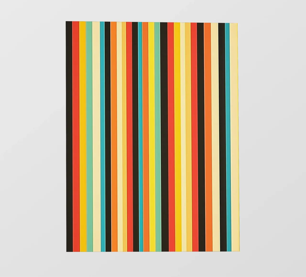 Deutsches Retro Streifenmuster | Minimal Art Fototapete von Autofocus