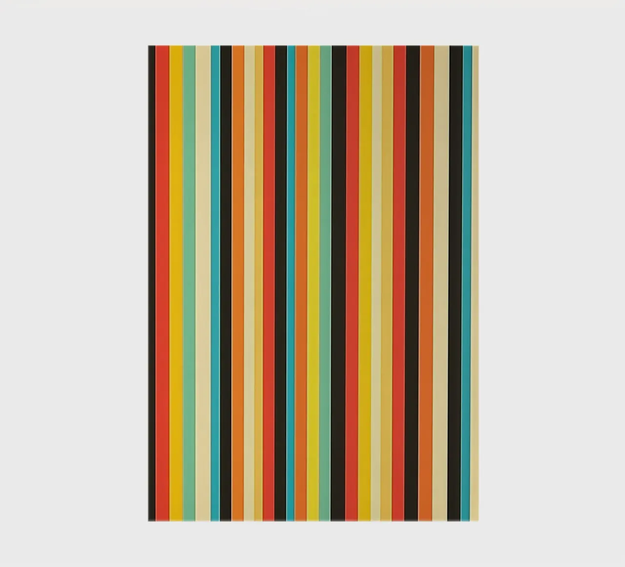 Motif à rayures rétro allemand | Art minimal carnet de notes de Autofocus
