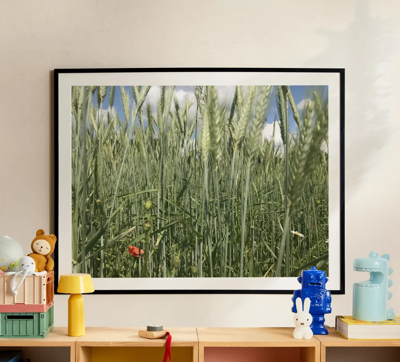 Coquelicot dans un champ de seigle hahnemühle de Art Studio by Iris