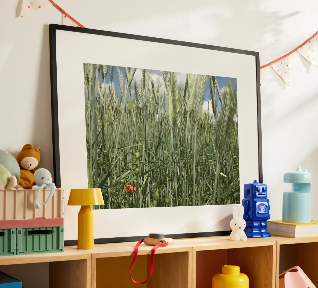Coquelicot dans un champ de seigle hahnemühle de Art Studio by Iris