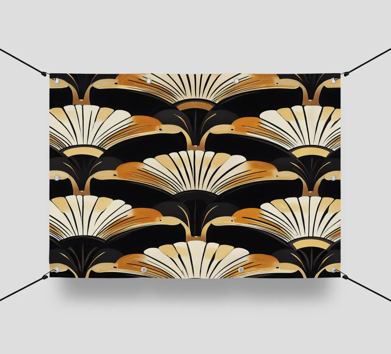 Art Deco "Modern Majesty" telo in pvc da Golden Era