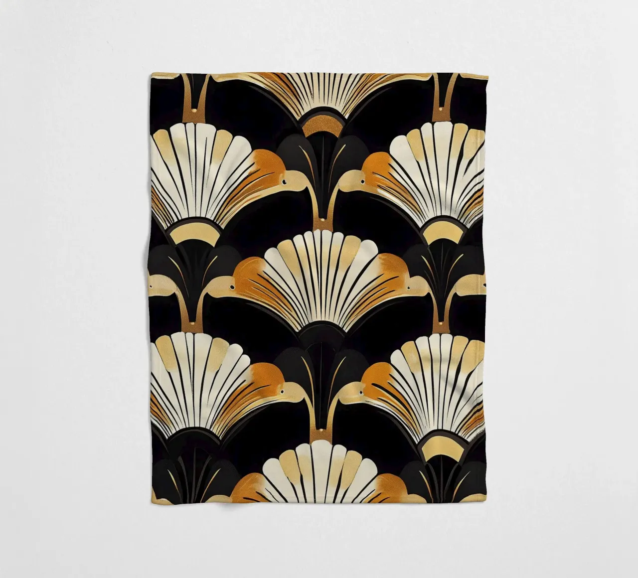 Art Deco "Modern Majesty" fleece blanket by Golden Era
