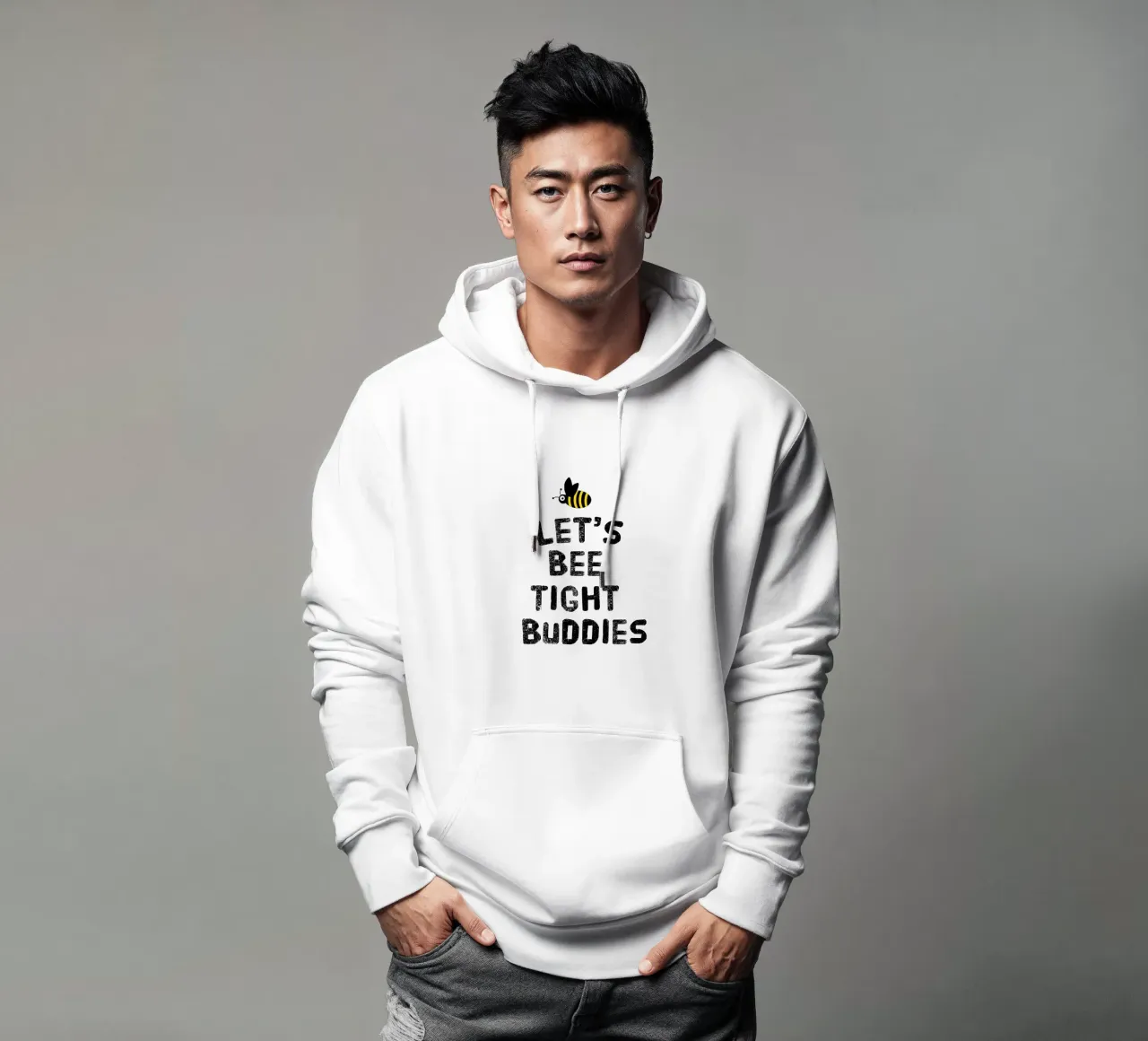 Let's bee tight buddies felpa con cappuccio da happieeagle