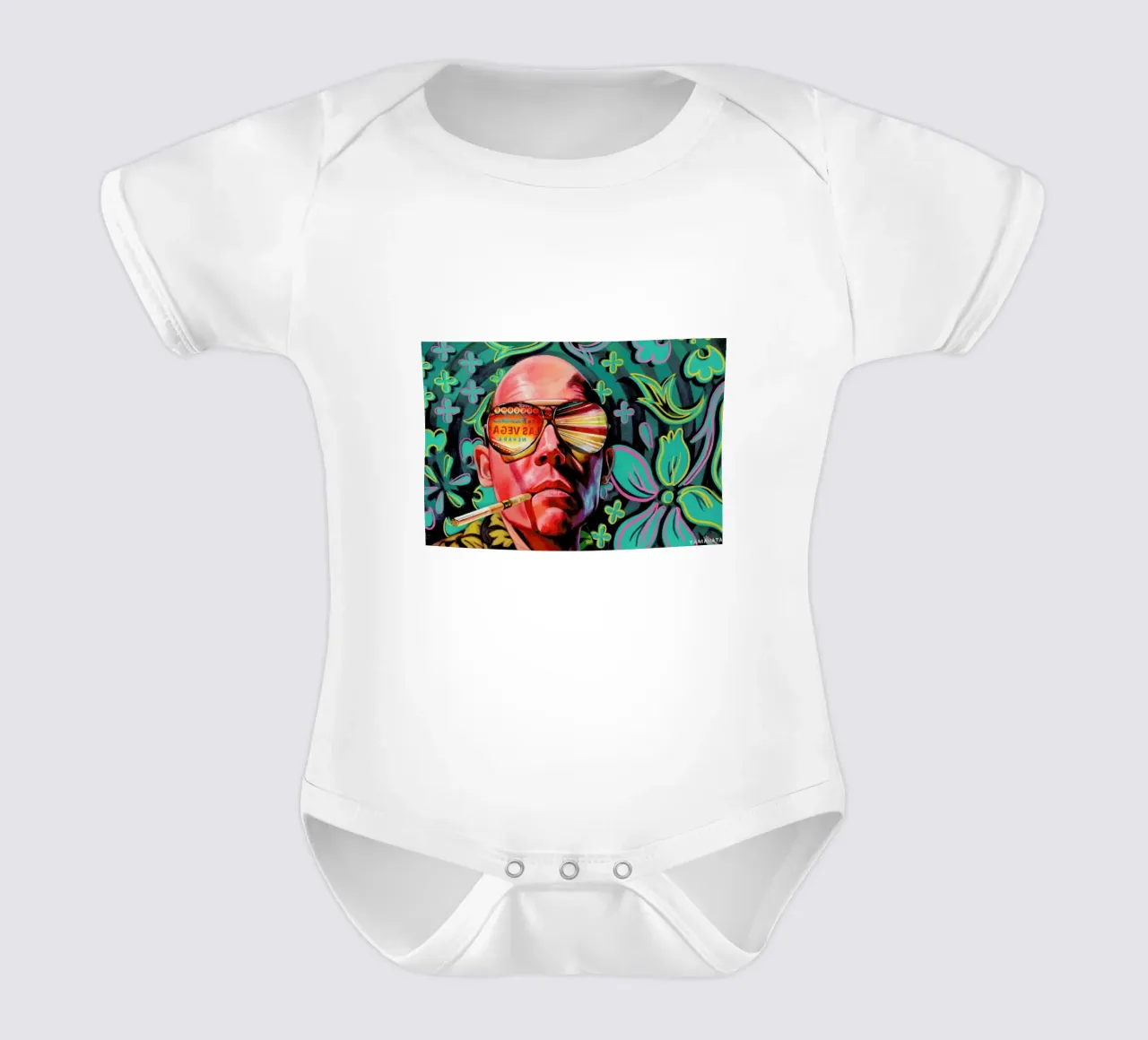 Flat body neonato maniche corte da Jared Yamahata