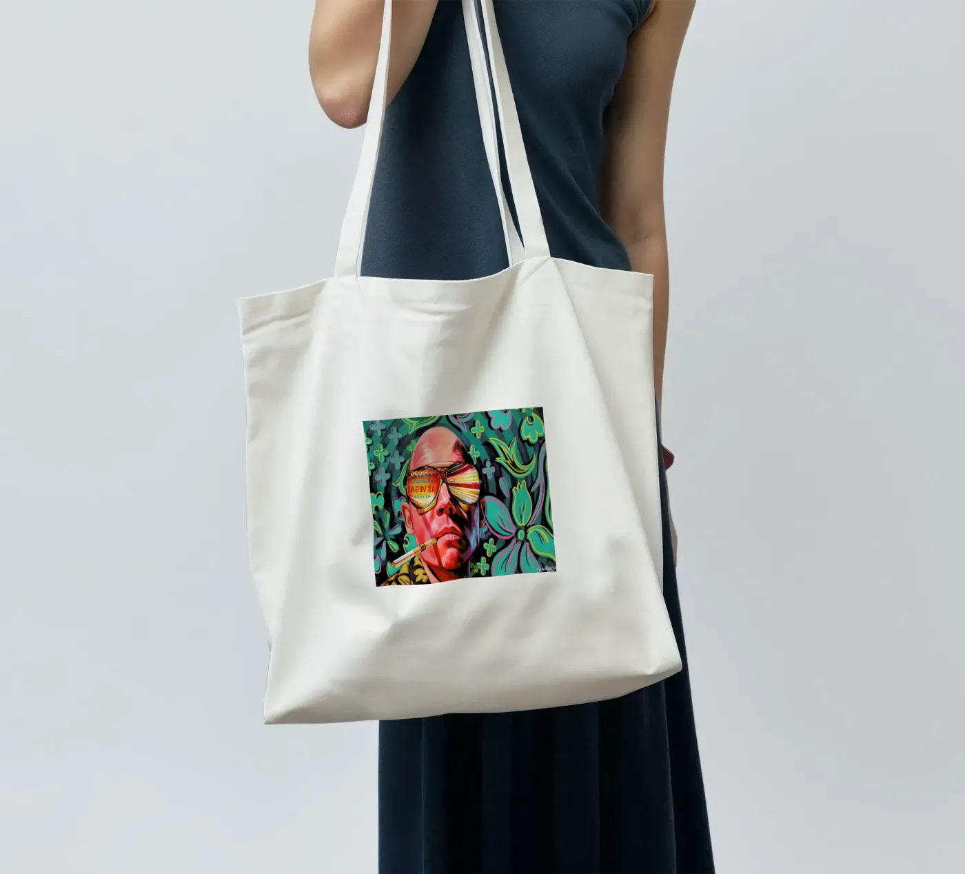 Flat tote bag by Jared Yamahata