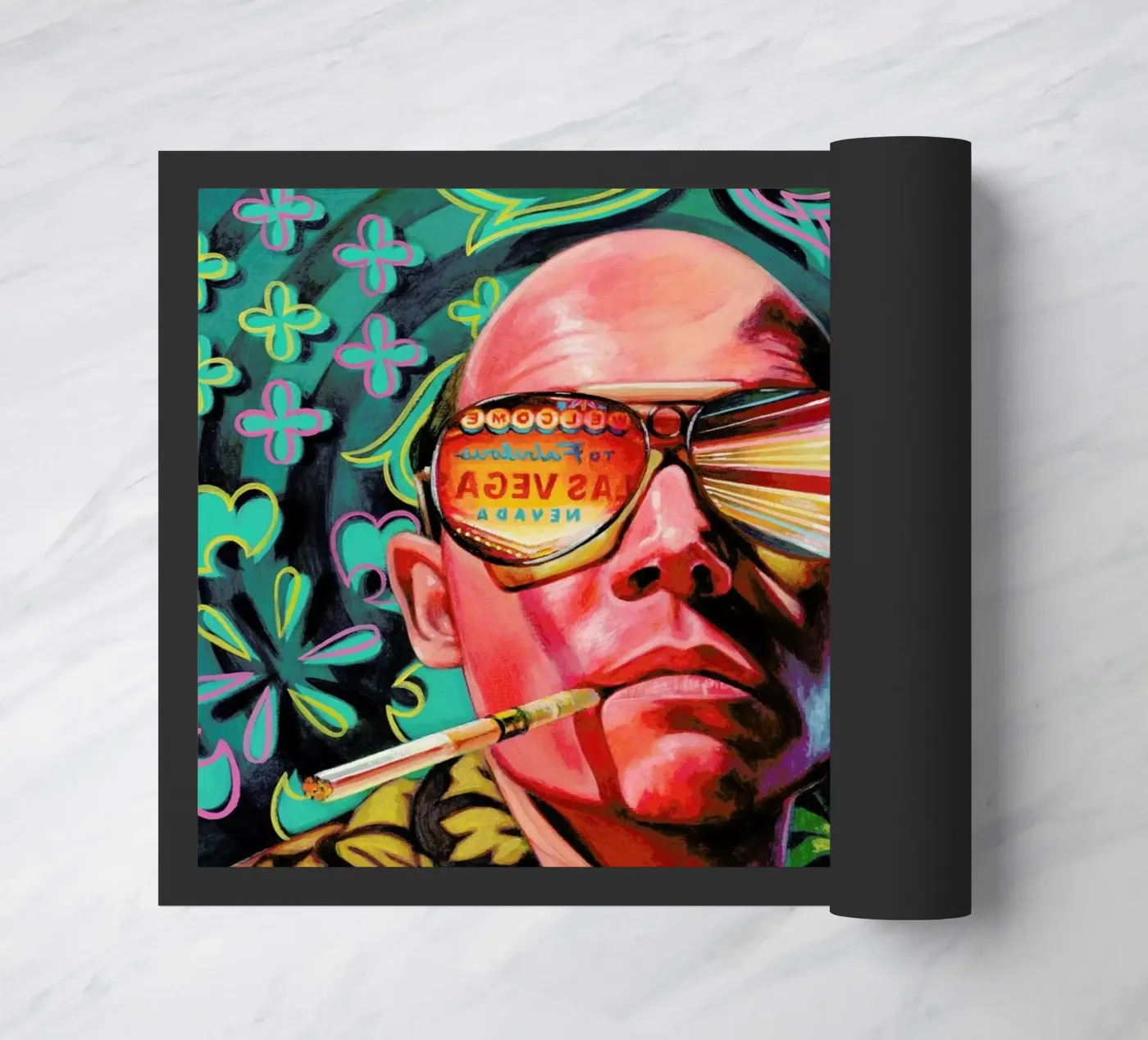 Flat Fußmatte von Jared Yamahata
