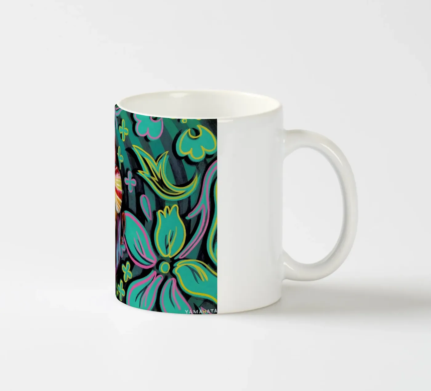Flat ceramic mug by Jared Yamahata