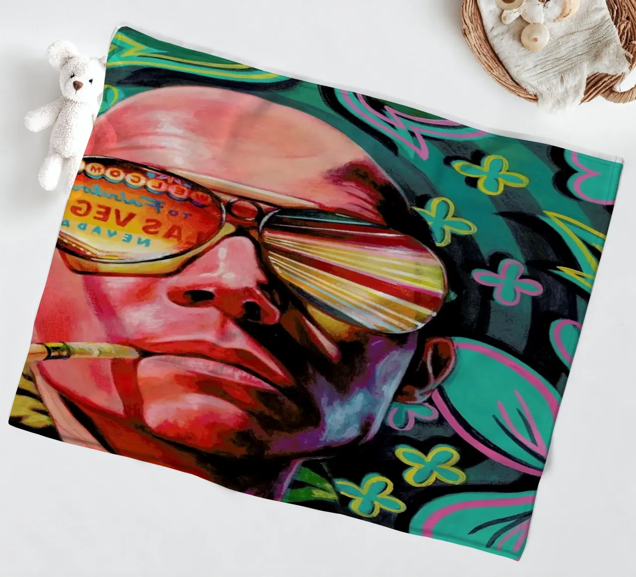 Flat Fleecedecke von Jared Yamahata