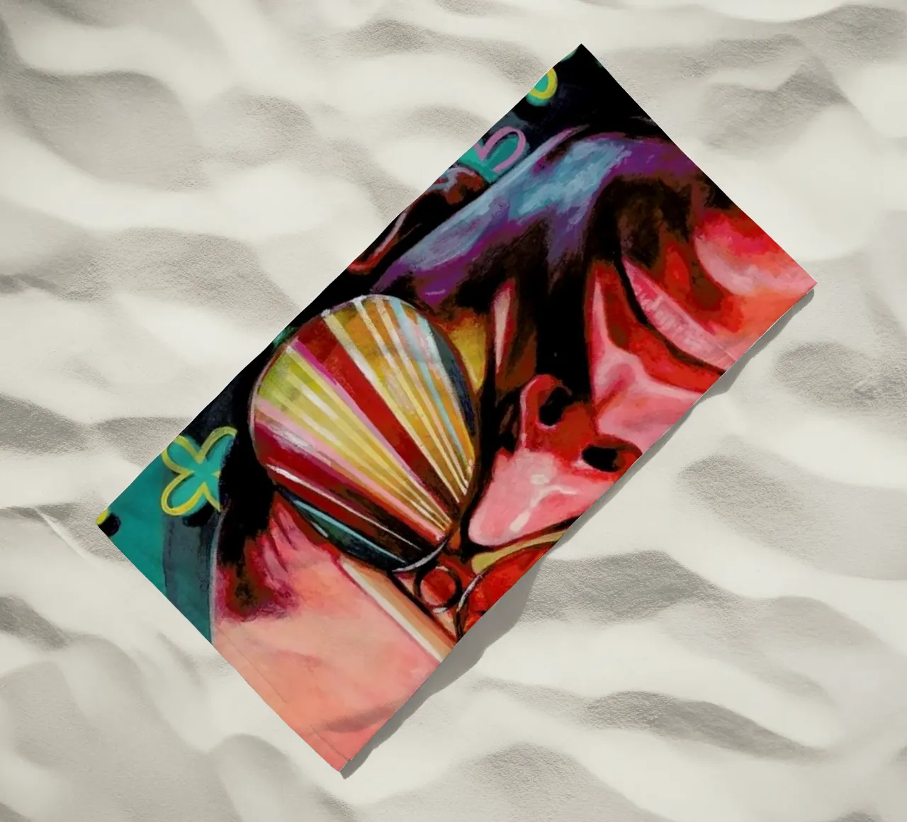 Flat toalla de playa de Jared Yamahata