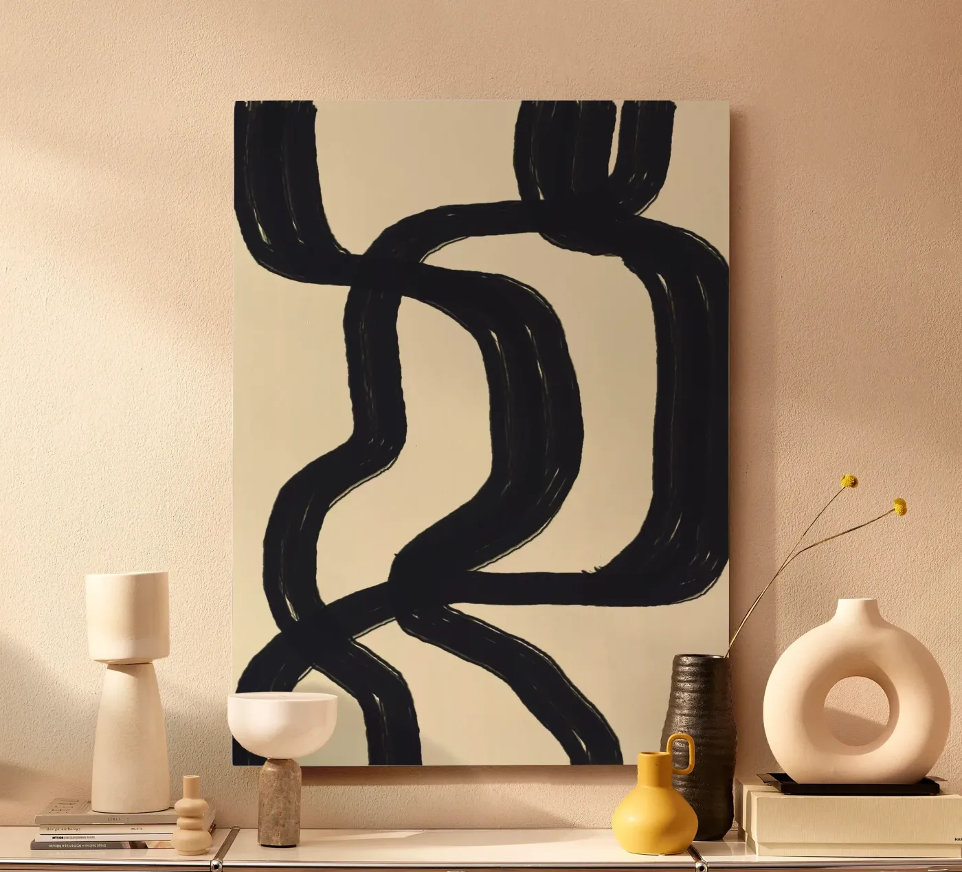 Thick Lines Path alu-dibond by Bytenar