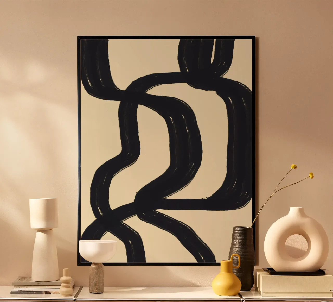 Thick Lines Path poster by Bytenar