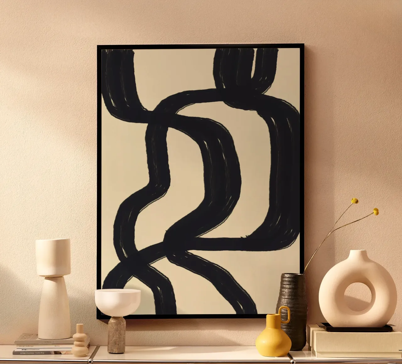 Thick Lines Path poster by Bytenar