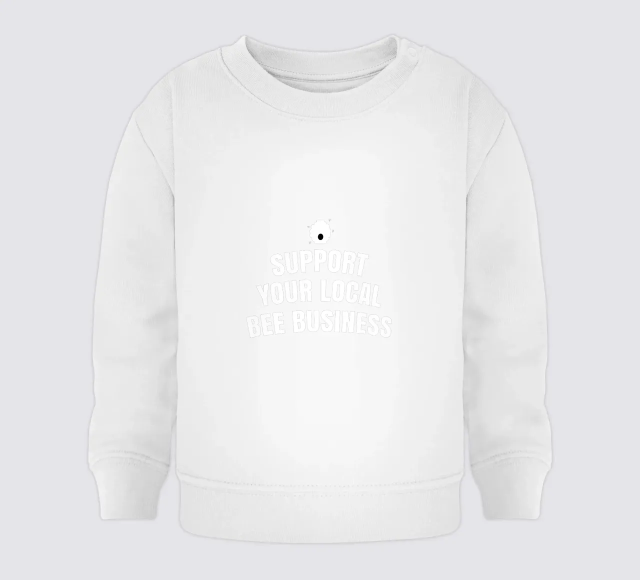 Support your local bee business felpa neonato da happieeagle