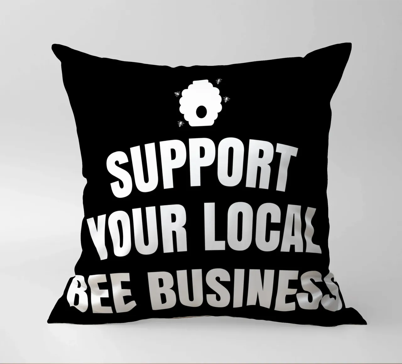 Support your local bee business cuscino da happieeagle