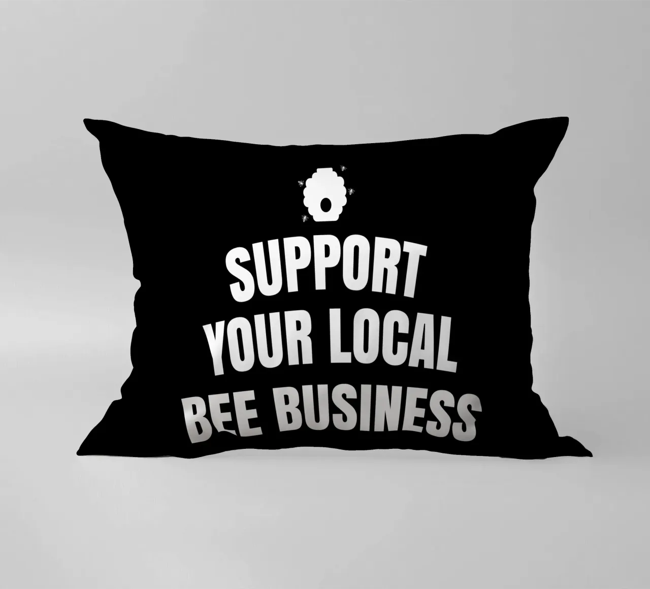 Support your local bee business cuscino da happieeagle