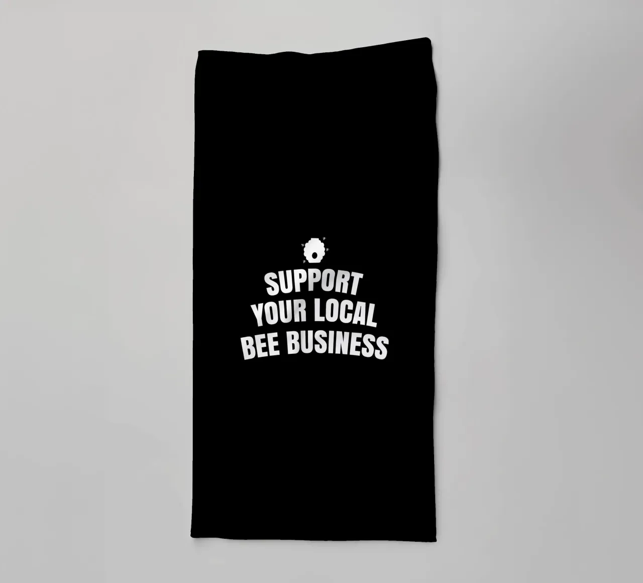 Support your local bee business asciugamano da bagno da happieeagle