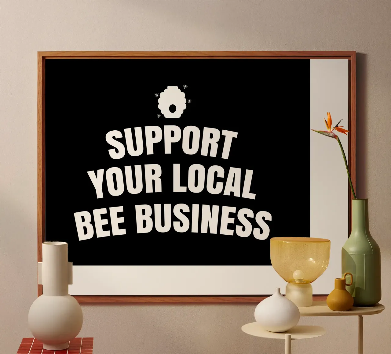 Support your local bee business alluminio dibond da happieeagle