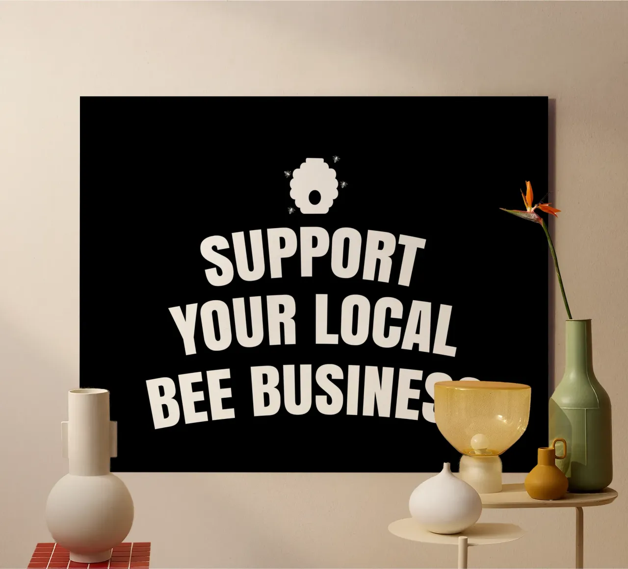 Support your local bee business alluminio dibond da happieeagle