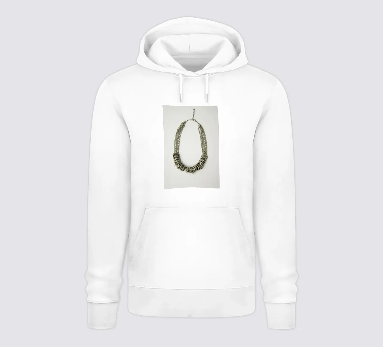 Collana in argento mongolo felpa con cappuccio da Teresa André
