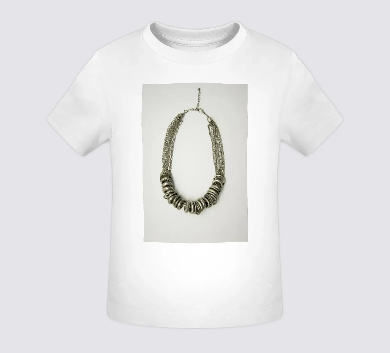Collana in argento mongolo maglietta neonato da Teresa André