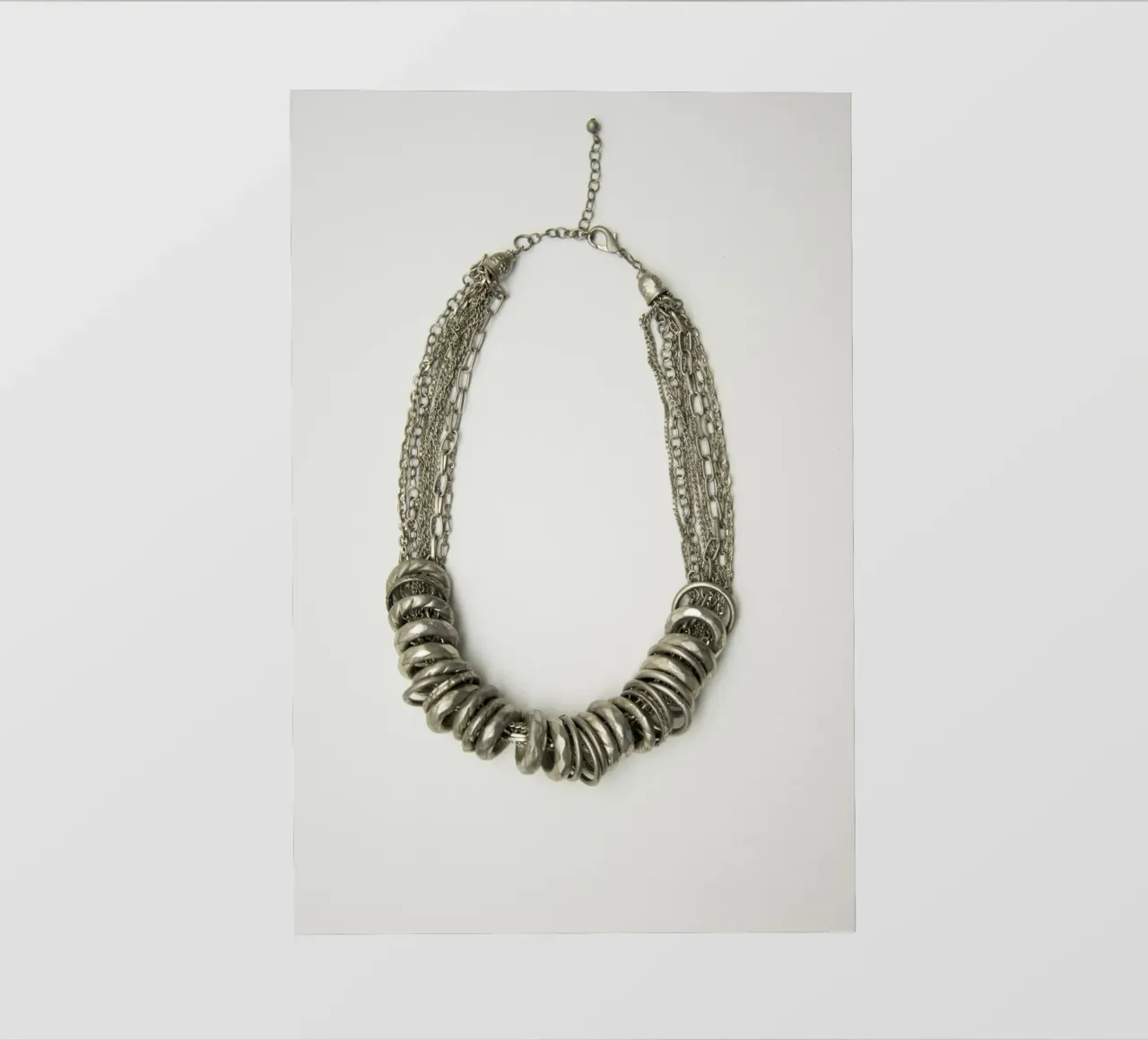 Collana in argento mongolo telo in pvc da Teresa André