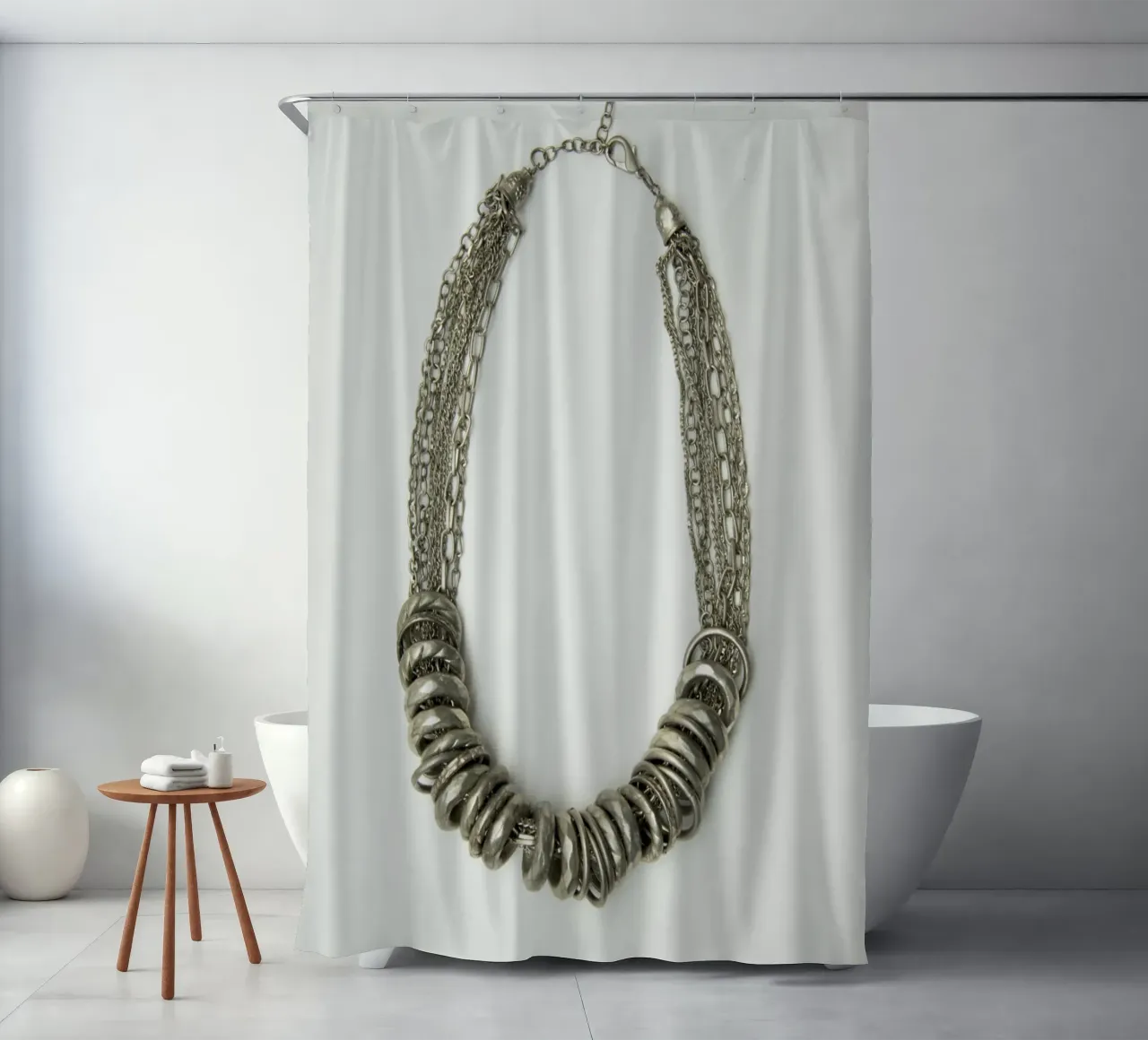 Collana in argento mongolo tenda da doccia da Teresa André
