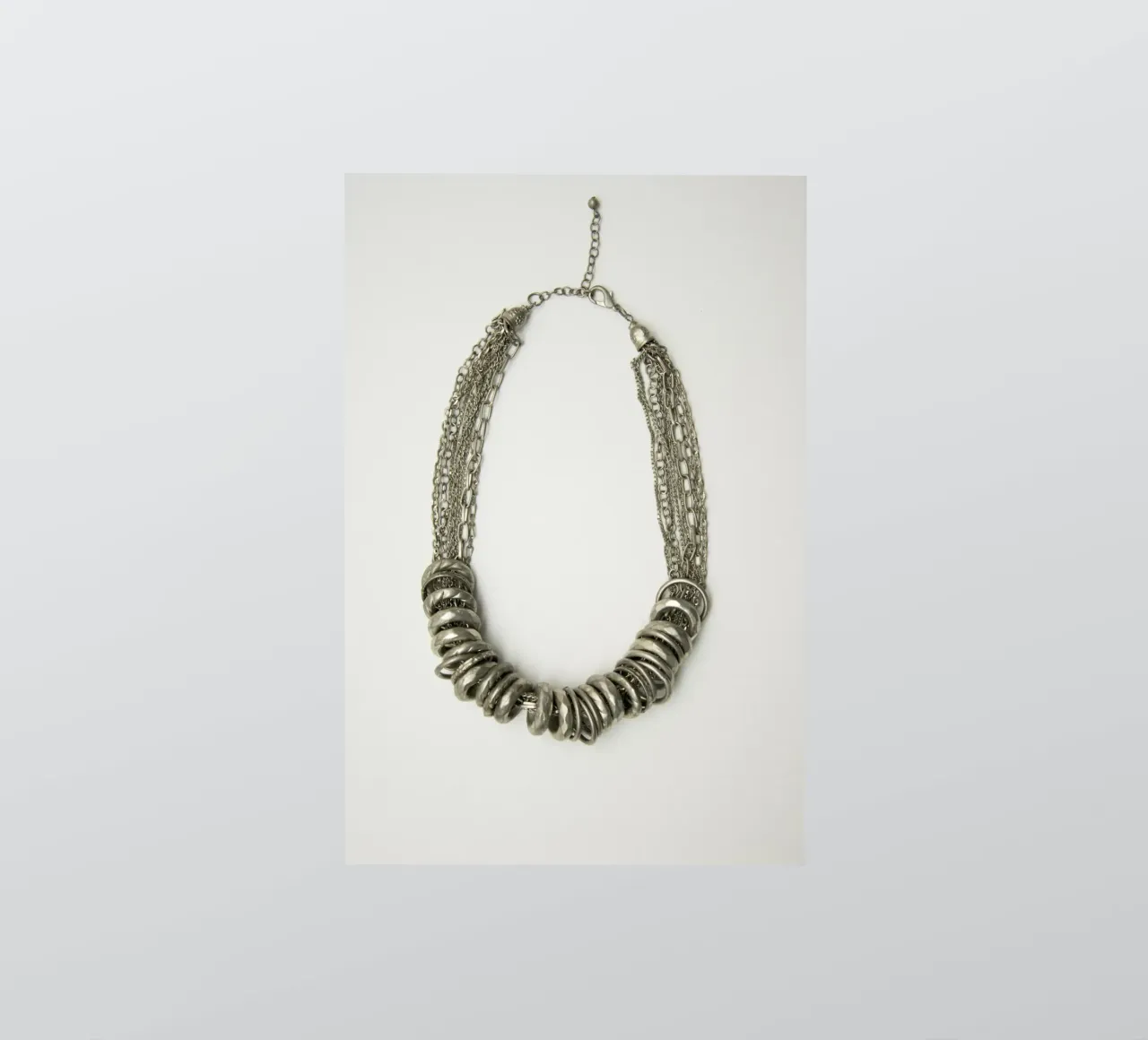 Collana in argento mongolo adesivo da Teresa André