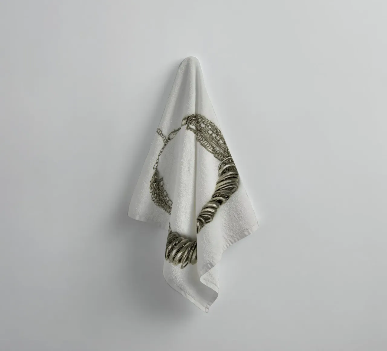 Collana in argento mongolo asciugamano da bagno da Teresa André