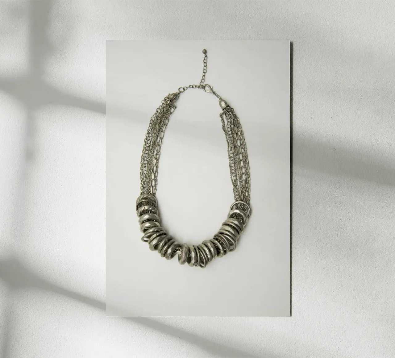 Collana in argento mongolo alluminio dibond da Teresa André