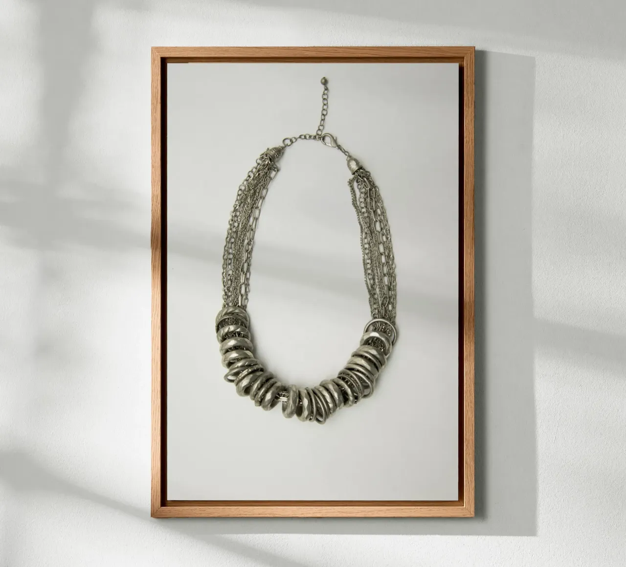 Collana in argento mongolo tela da Teresa André