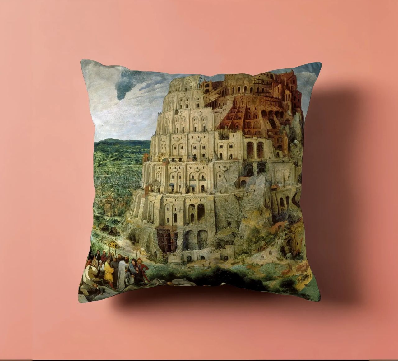 Pieter Brueghel l'Ancien - Tour de Babel coussin de ARTOTHEK