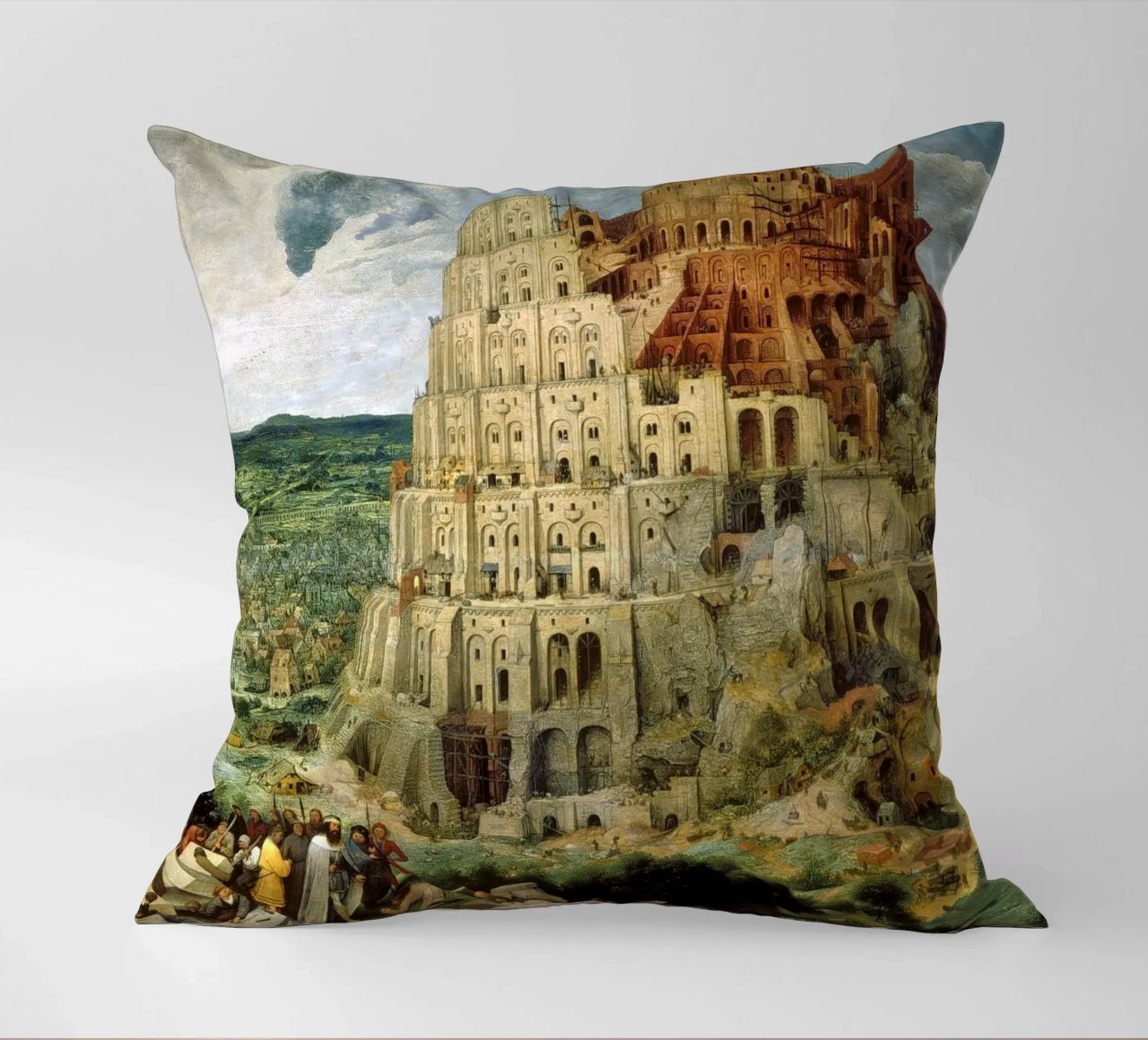Pieter Brueghel l'Ancien - Tour de Babel coussin de ARTOTHEK