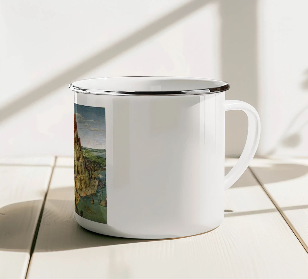 Pieter Brueghel l'Ancien - Tour de Babel mug en émail de ARTOTHEK