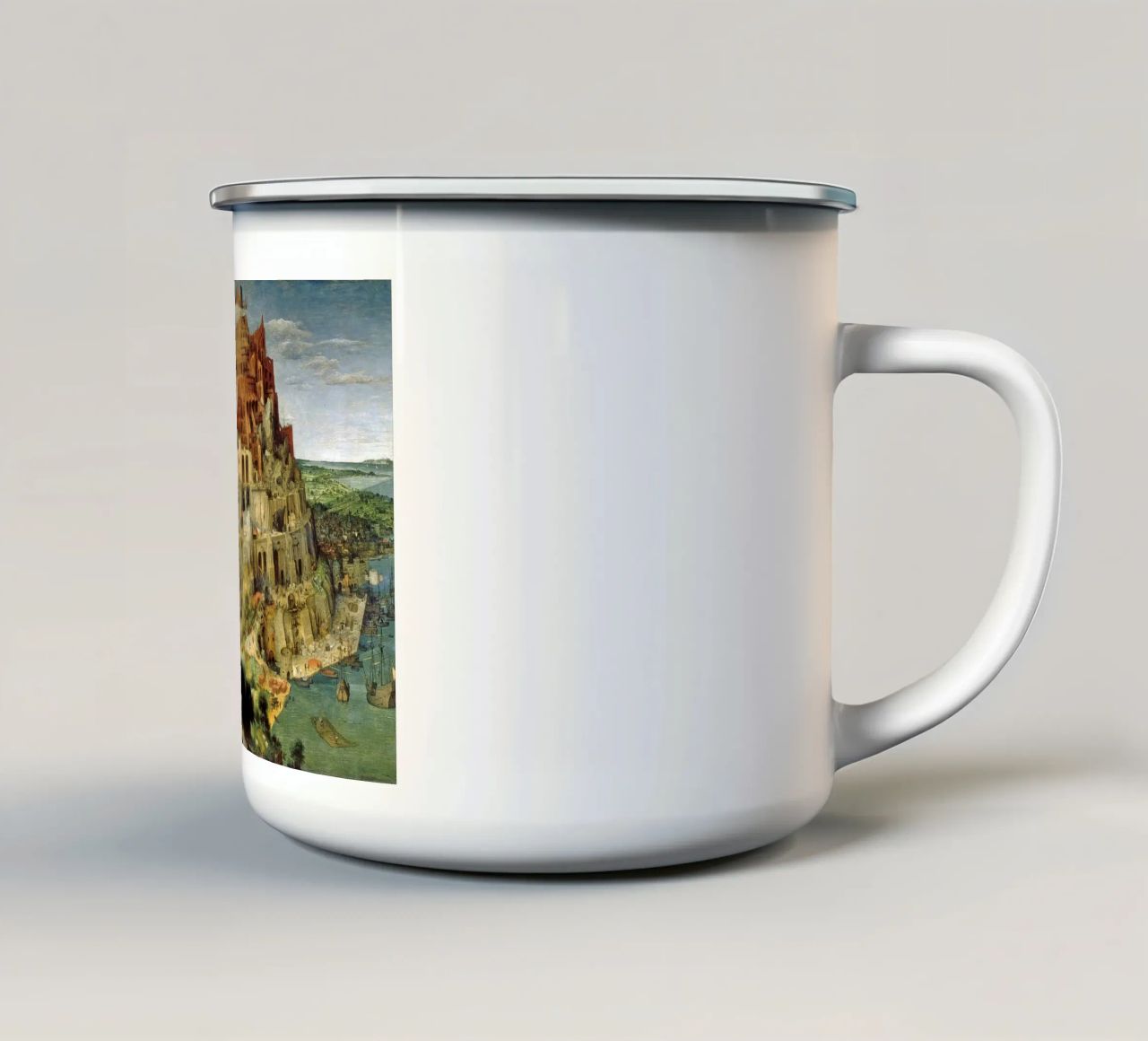 Pieter Brueghel l'Ancien - Tour de Babel mug en émail de ARTOTHEK