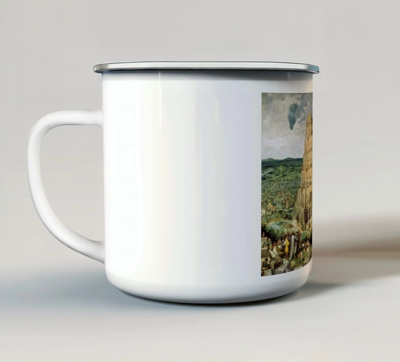Pieter Brueghel l'Ancien - Tour de Babel mug en émail de ARTOTHEK