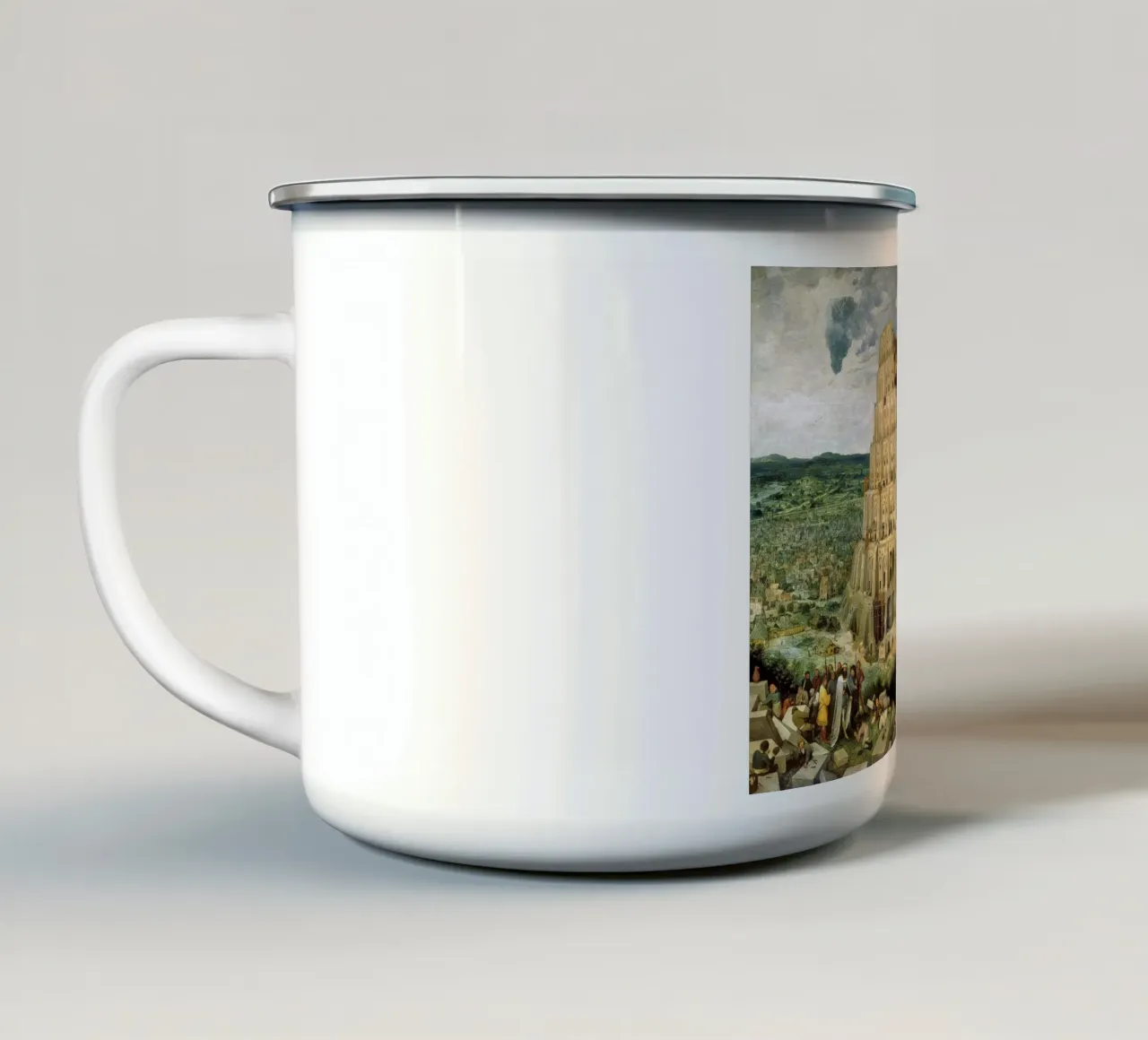 Pieter Brueghel the elder - Tower of Babel enamel mug by ARTOTHEK