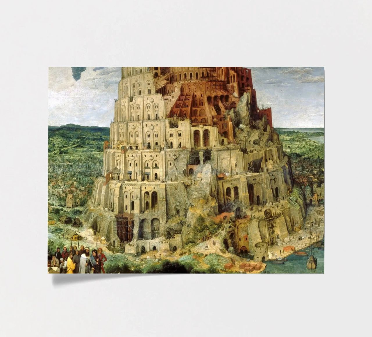 Pieter Brueghel l'Ancien - Tour de Babel planche autocollant de ARTOTHEK