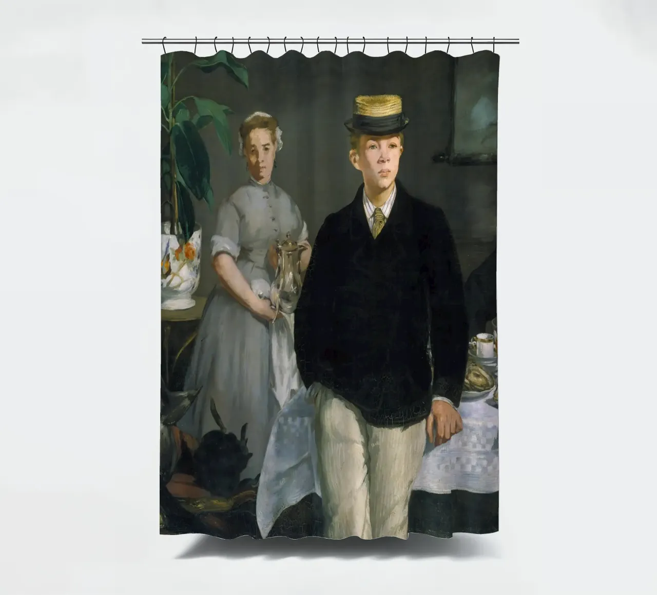 Édouard Manet - Pranzo nello studio tenda da doccia da ARTOTHEK