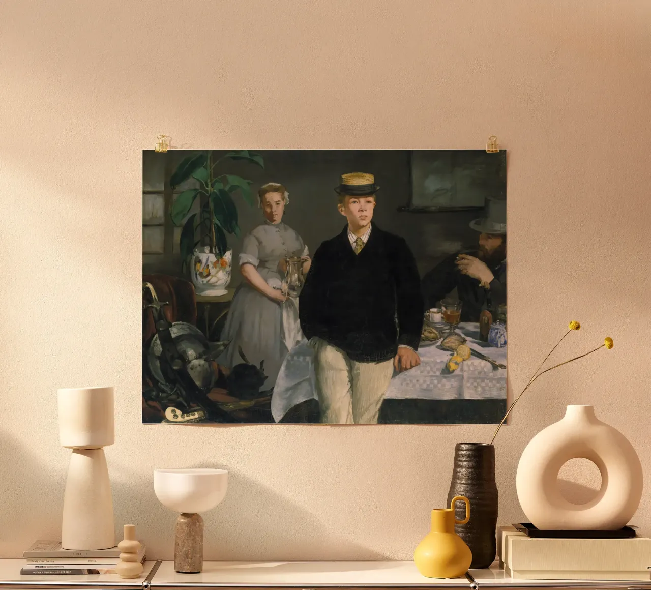 Édouard Manet - Pranzo nello studio carta hahnemühle da ARTOTHEK