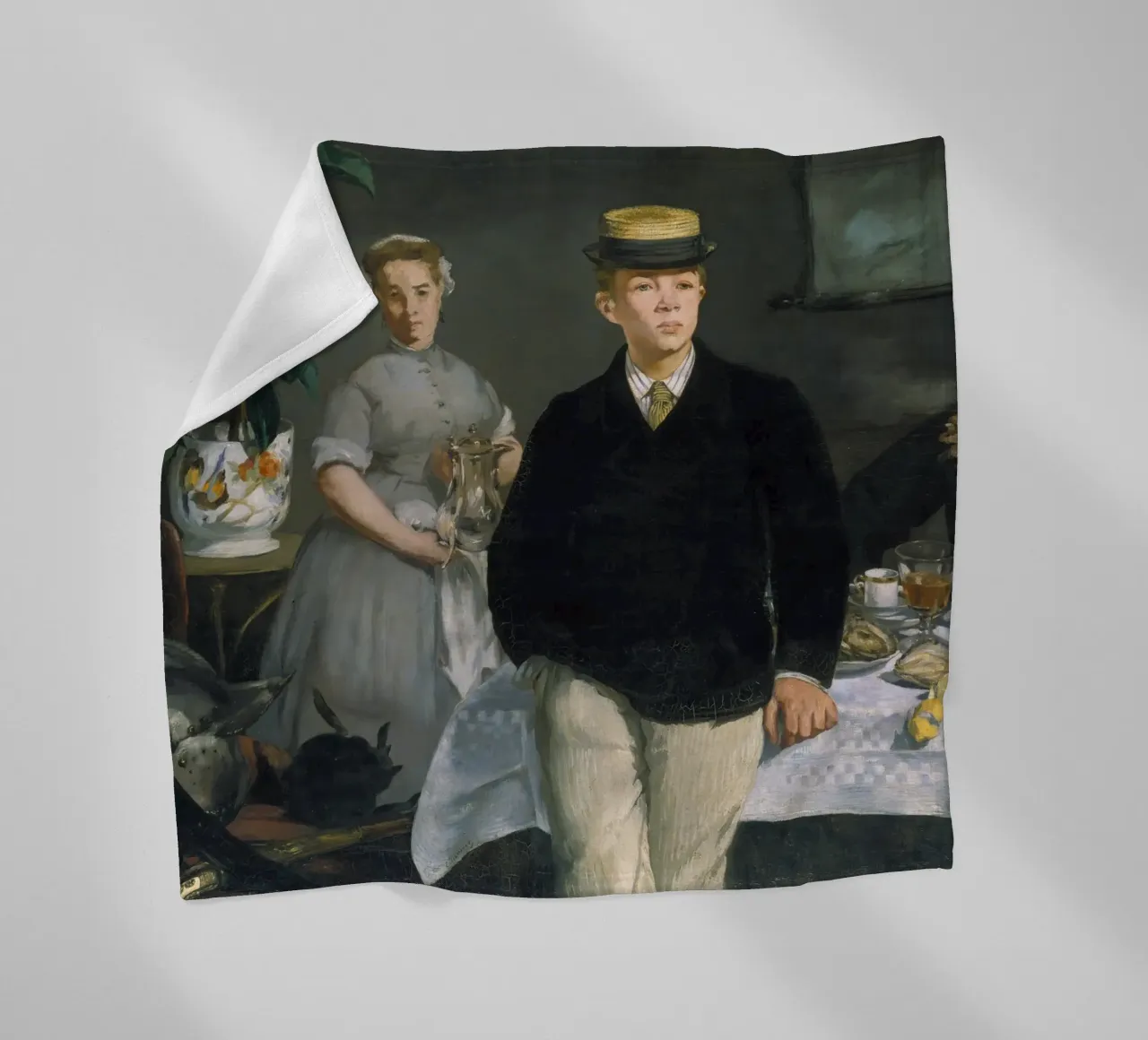 Édouard Manet - Pranzo nello studio coperta in pile da ARTOTHEK