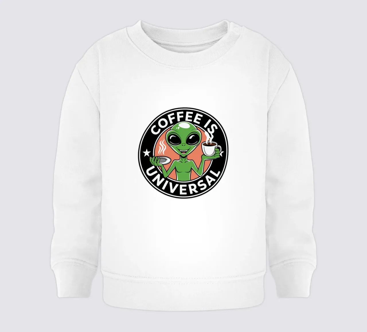 Coffee is Universal felpa neonato da edsonramosart