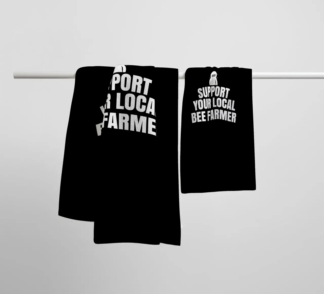 Support your local bee farmer asciugamano da bagno da happieeagle